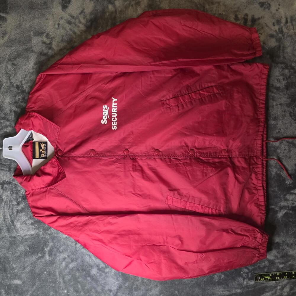 Vtg Sears Security Jacket Auburn Sportswear Mens Medium.